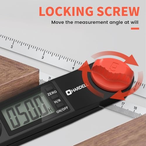 Digital Angle Finder, 8 inch 230mm T-Bevel Protractor Ruler, Horizontal ...
