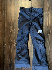 Helly Hansen Legendary Ski Snowboard Pants Kids 12 Black Insulated Waterproof