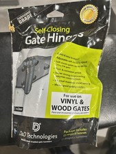 D&D Technologies TruClose Adjustable Self-Closing Gate Hinges 2-Pack Black