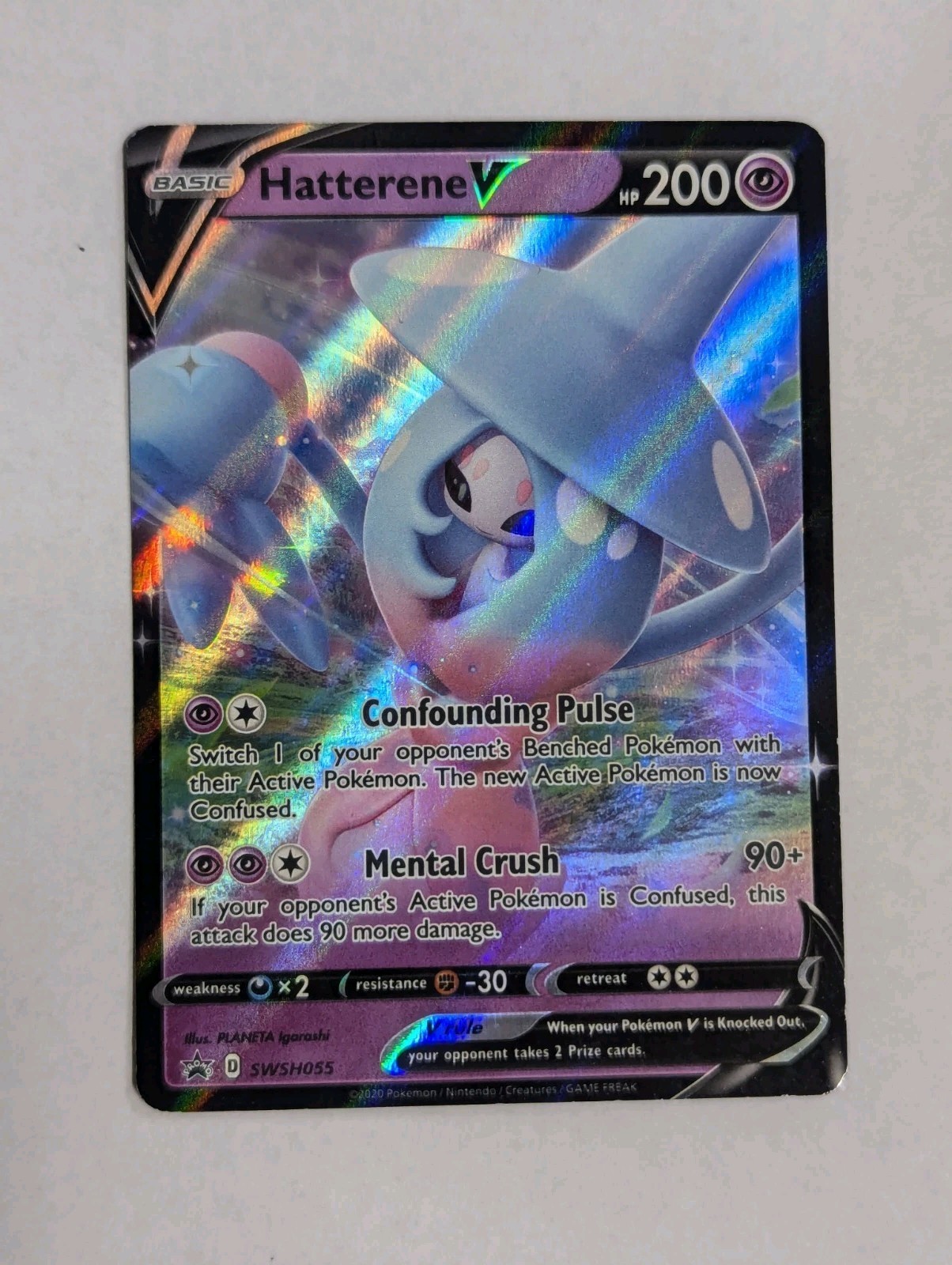 Hatterene V SWSH055 SWSH: Sword & Shield Promo Cards Holo Pokemon TCG NM