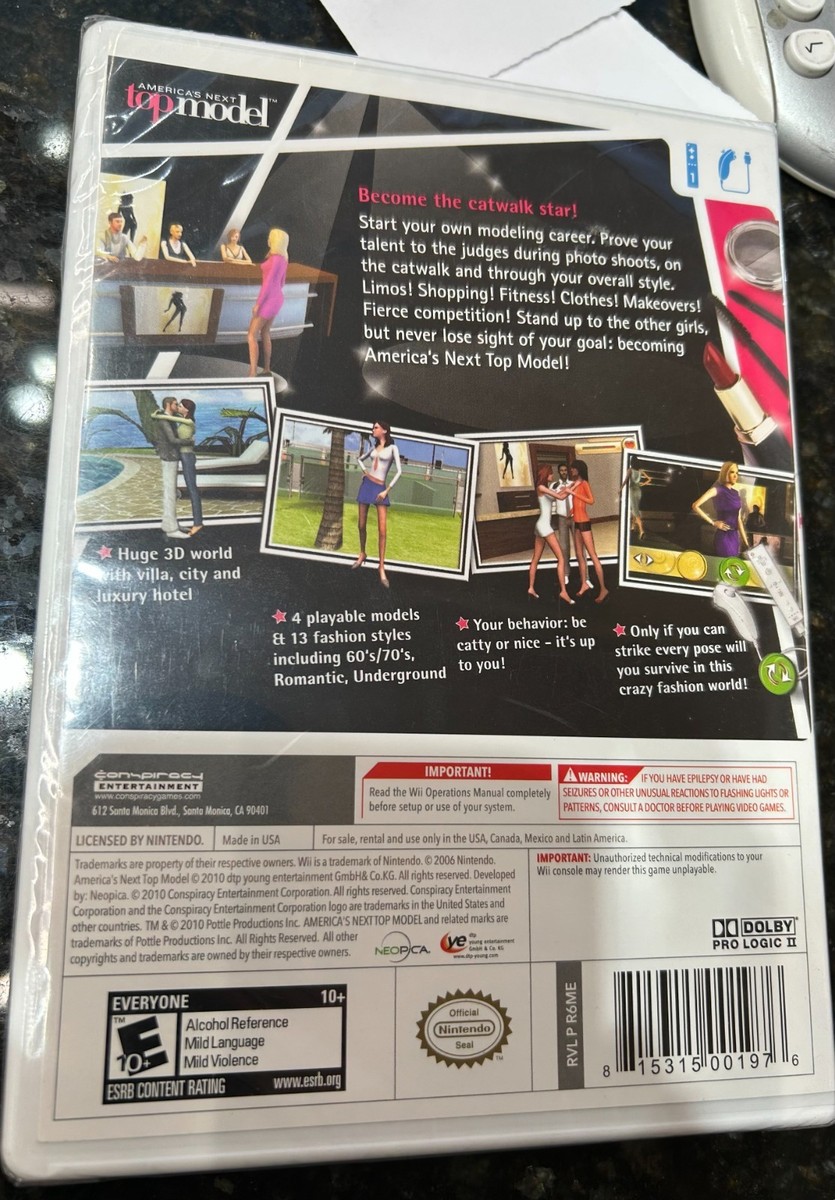 Brand New Sealed America's Next Top Model (Nintendo Wii, 2010