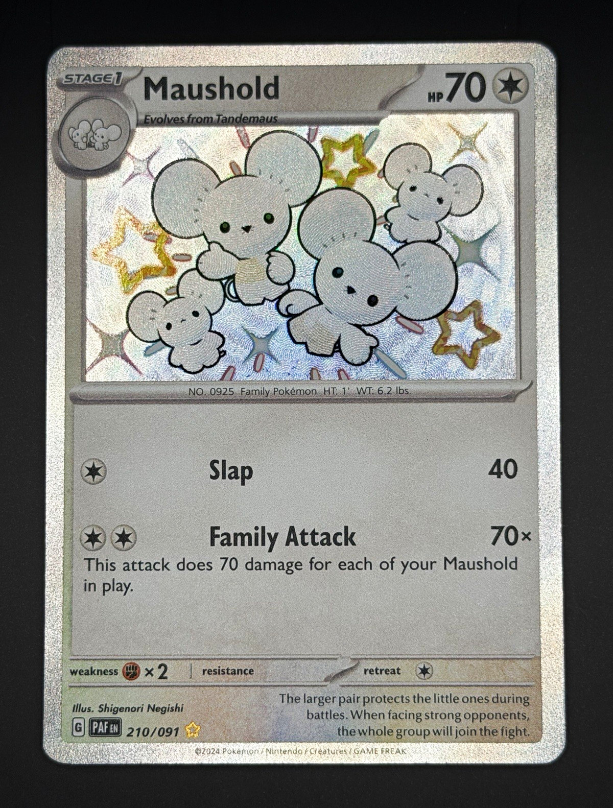 Maushold 210/091 PAF Baby Shinny Holo Rare EN Near Mint