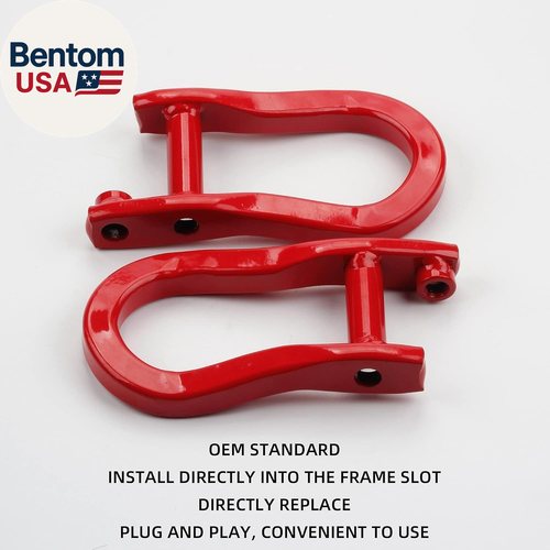 Front Tow Hooks Compatible with 2007-2019 Chevy Silverado GMC Sierra 1500 2019 C - Picture 5 of 12
