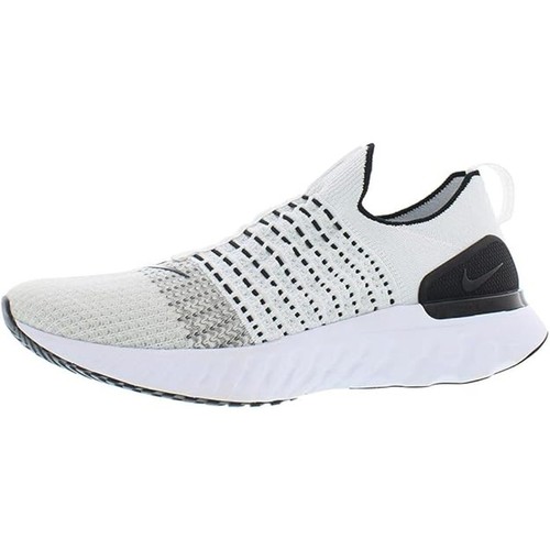 NWT Nike Men's React Phantom Run Flyknit 2 Running Shoes ,White-Size 9