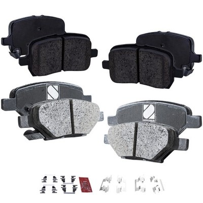 Brake Pad Set For 2004-2012 Chevrolet Malibu Front and Rear Set of 2 FWD