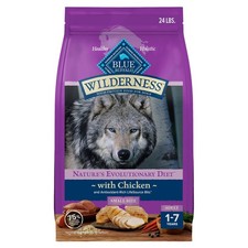 Blue Buffalo Wilderness Small-Bite Adult Dry Dog Food, Chicken, High-Protein, 24