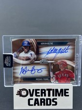 2025 Topps Chrome Black Adrian Beltre Michael Young Dual Autograph Orange /25