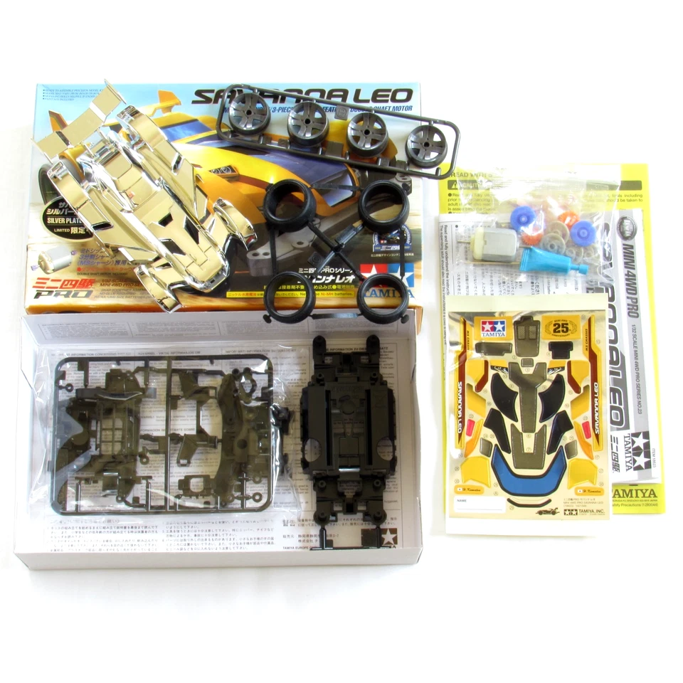 Savanna Leo Tamiya Mini 4WD Pro Model Car Kit Silver Plated Version 2007 New - Image 3 of 4