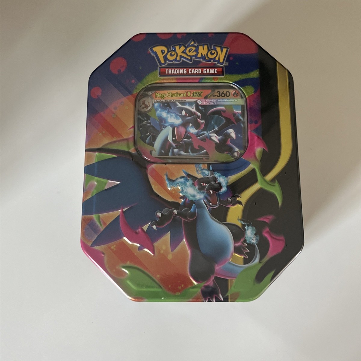 Pokemon TCG Mega Charizard X EX Tin Sealed NIB New In Box | eBay