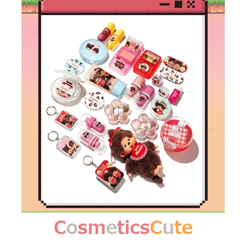 Monchhichi x AMUSE Quick Makeup Mini Gacha Set Cushion + Tint +
