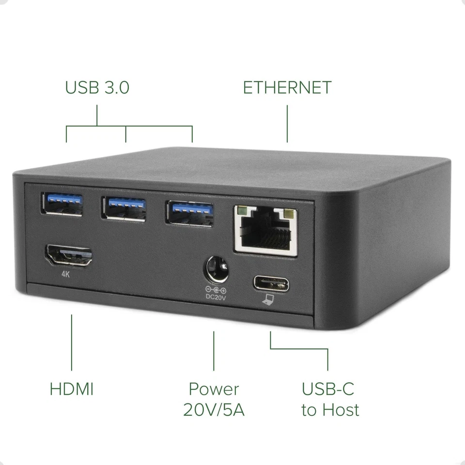 USB C Dock VESA Mount Compact with 85W Charging Thunderbolt 4/3 USB4 Compatib... - Image 2 of 4