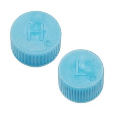 Car A/C Valve Core Cap, AC System Charging Port Seal Caps, Leakproof High 2PCS