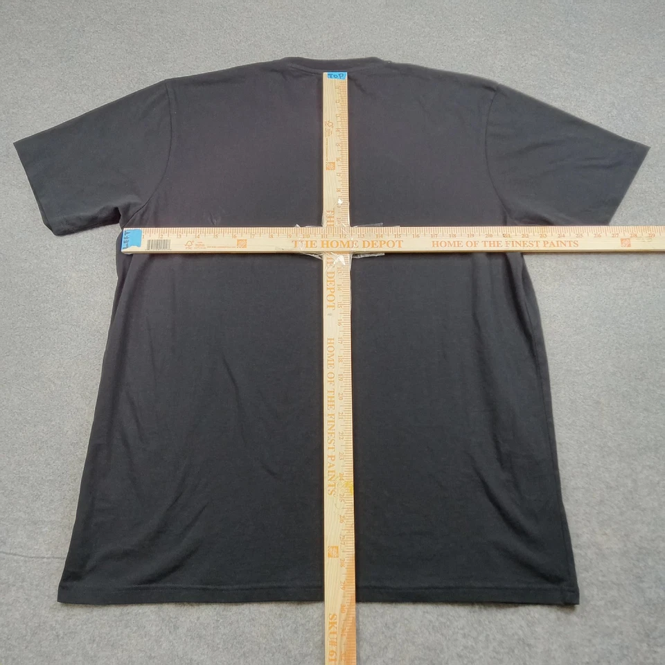 Camisa para Hombres Marca The Gorilla 2XL Negra Algodón Orgánico Bolsillo Cuello Redondo Gráfico Foto 4 de 4