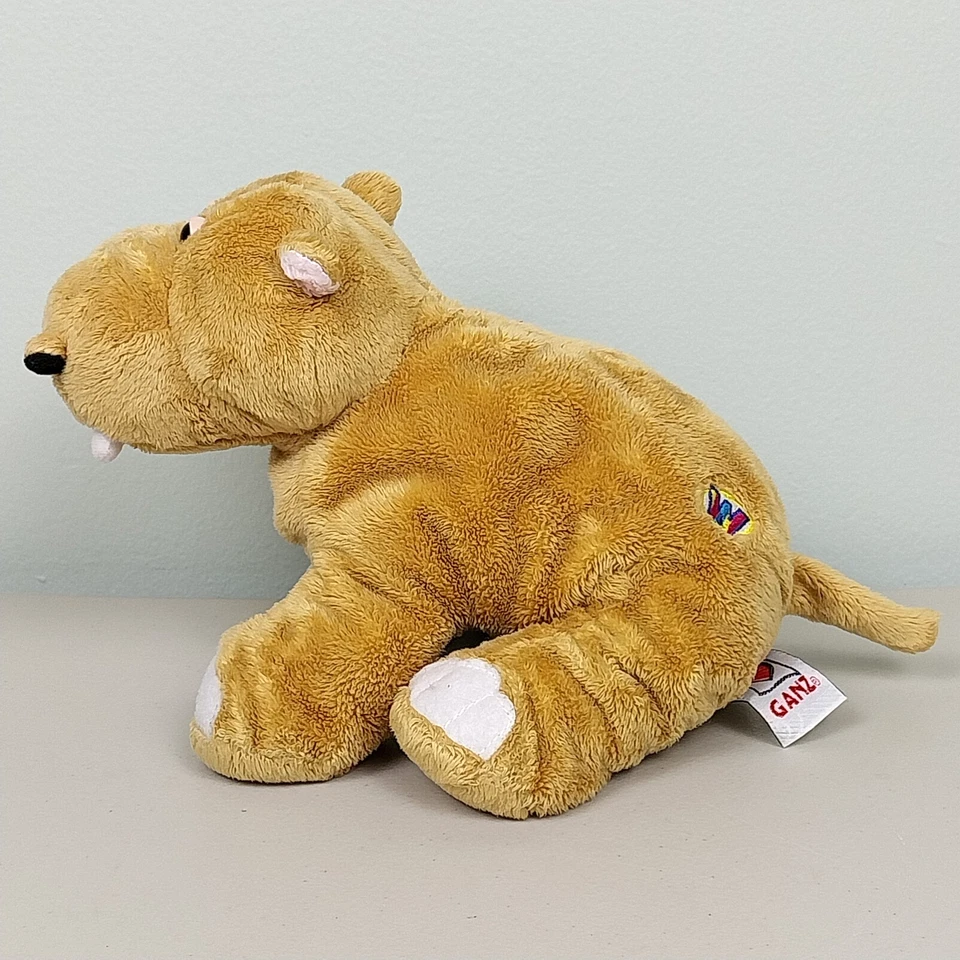 Ganz Mud Hippo Brown 9" Plush Stuffed Animal Toy Plushie - No Code - Image 4 of 4
