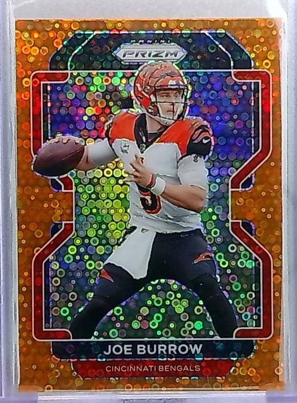 2021 Panini Prizm - Joe Burrow #273 Orange Disco Prizm