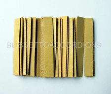 Accordion REED LEATHER LEATHERS VALVES SET OF 24 Size 2 Ventile für Akkordeons