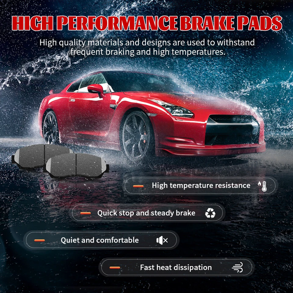 Front Disc Ceramic Brake Pads for 2008 2009 2010 2011 Ford Focus - Image 3 of 4