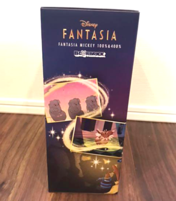 MEDICOM TOY BE@RBRICK Fantasia Mickey Mouse 100% 400 MEDICOM TOY BE@RBRICK Fantasia Mickey Mouse 100% 400