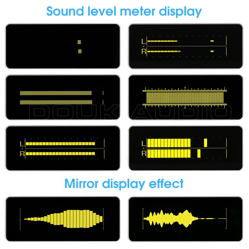Hi-end OLED Sound Level Meter Audio Spectrum Analyzer Dot Matrix Digital Clock - Image 4 of 4