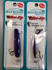 2-Reef Runner Mini-Rip Eriedescent  100-88 Trolling, Casting lure 12'  2 PACK