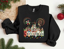 Disneyland Christmas Magic Castle Crewneck Disney Christmas Sweatshirt