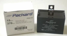 Packard PDC15 HVAC Dry Motor Run Capacitor. 15 MFD/UF 370 Volts