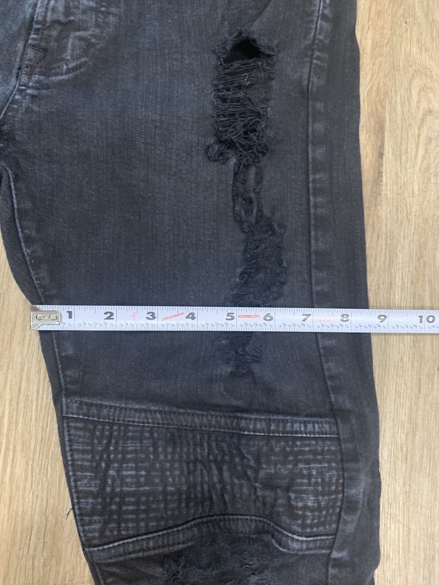 ZMDC Zara Man Black Distressed Denim Skinny Jeans Size 31 ZMDC Zara Man Black Distressed Denim Skinny Jeans Size 31