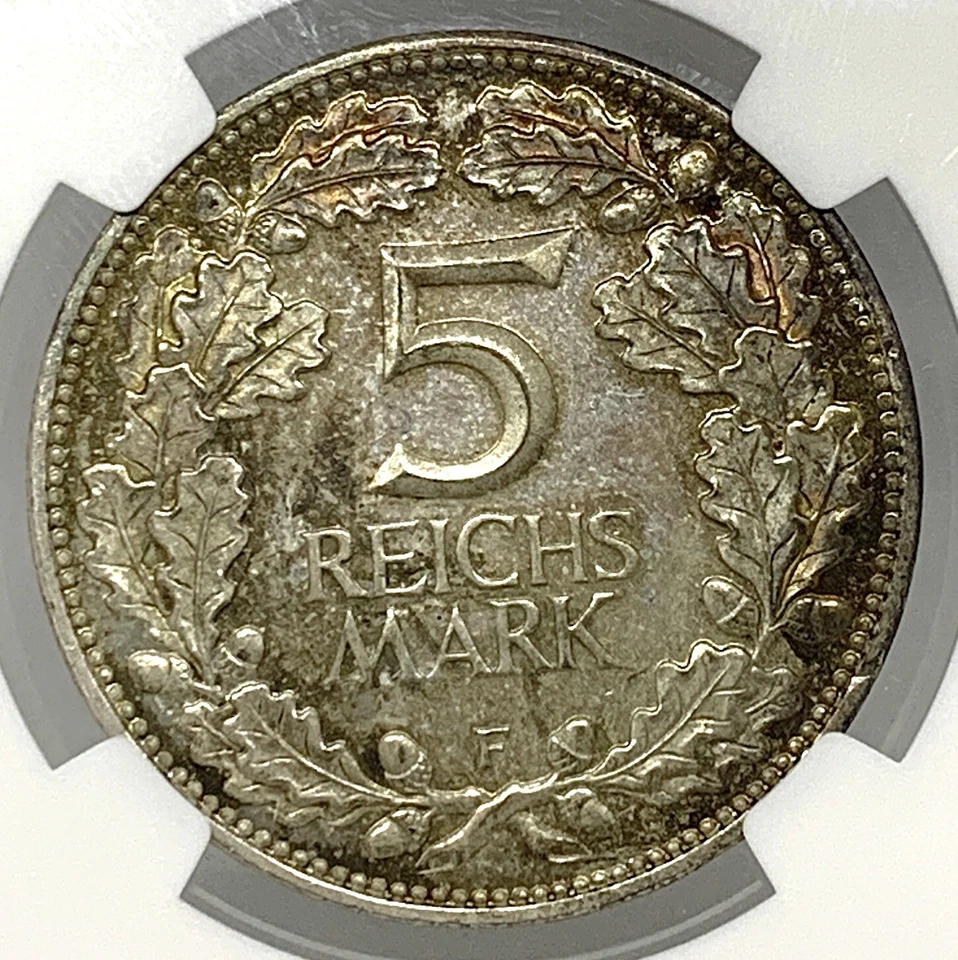 Germany, Weimar Republic, 1925 F, 5 Mark, 1000 Years, Thaler, NGC PF 64 CAMEO PP - Image 2 of 3