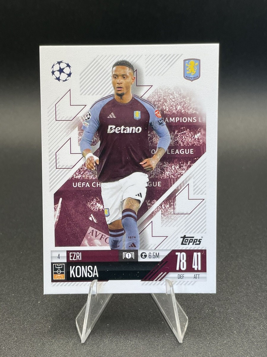 Ezri Konsa Match Attax 2024/2025 Aston Villa 24/25 Topps UK