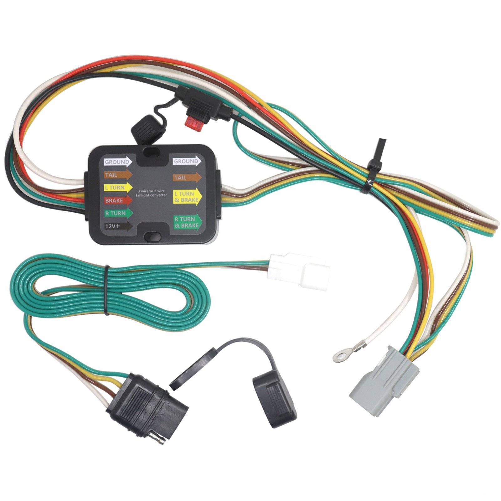 Custom Fit 4 Pin Flat Trailer Wiring Harness Connector Kit for Toyota  Highlander | eBay