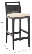 Safavieh DARIN BARSTOOL, Reduced Price 2172740988 SEA4015B