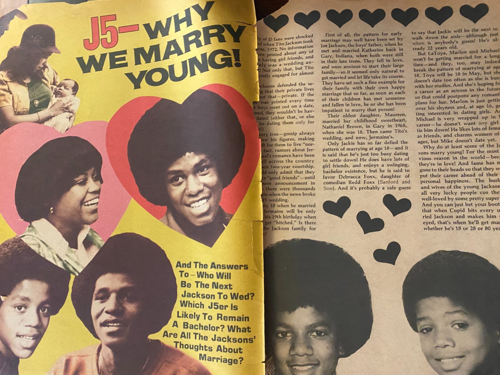 The Jackson Five, Michael Jackson, Two Page Vintage Clipping, aa