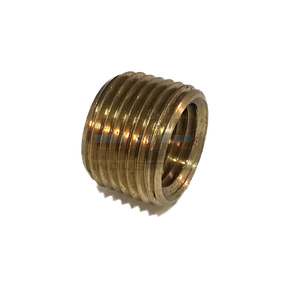BRASS FACE BUSHING REDUCING NPT THREADS PIPE FITTING 3/8 MALE X 1/4 FEMALE