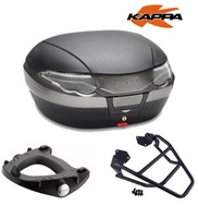 Kappa Set Bauletto Schwarz K56NT + Platte Honda XL 750 Transalp 2023 2024