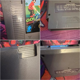 1985 Nintendo NES 3-Game Bundle [5 screw] Golf, Baseball & 10-Yard Fight