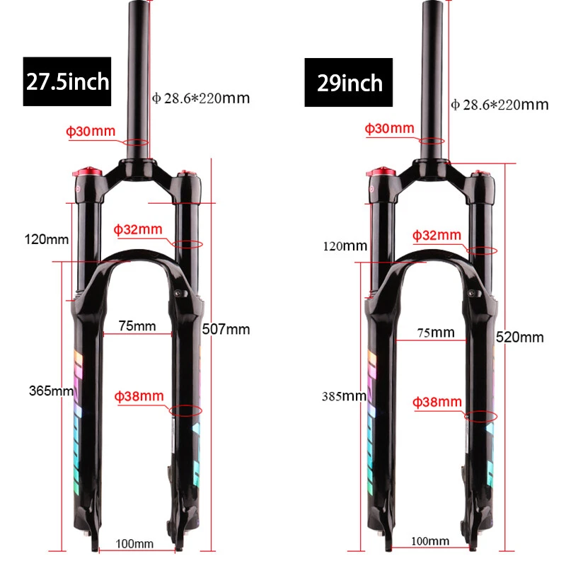 Mountain bike fork parts 2025