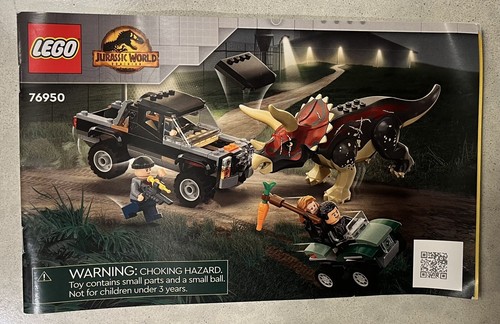 LEGO Jurassic World: Triceratops Pickup Truck Hinterhalt (76950), vollständig
