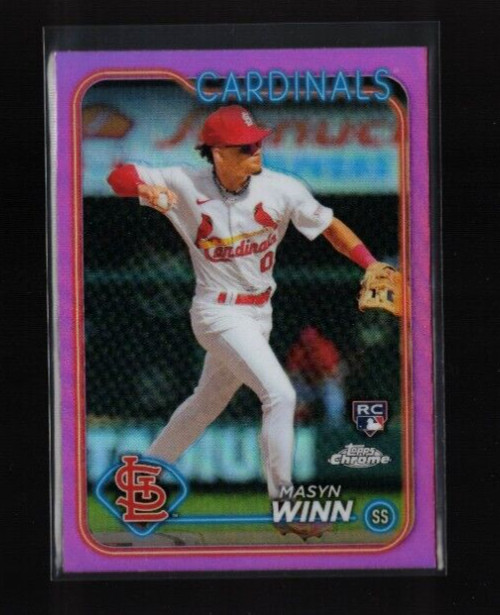 2024 Topps Chrome - Pink Refractor #189 Masyn Winn (RC) Cardinals