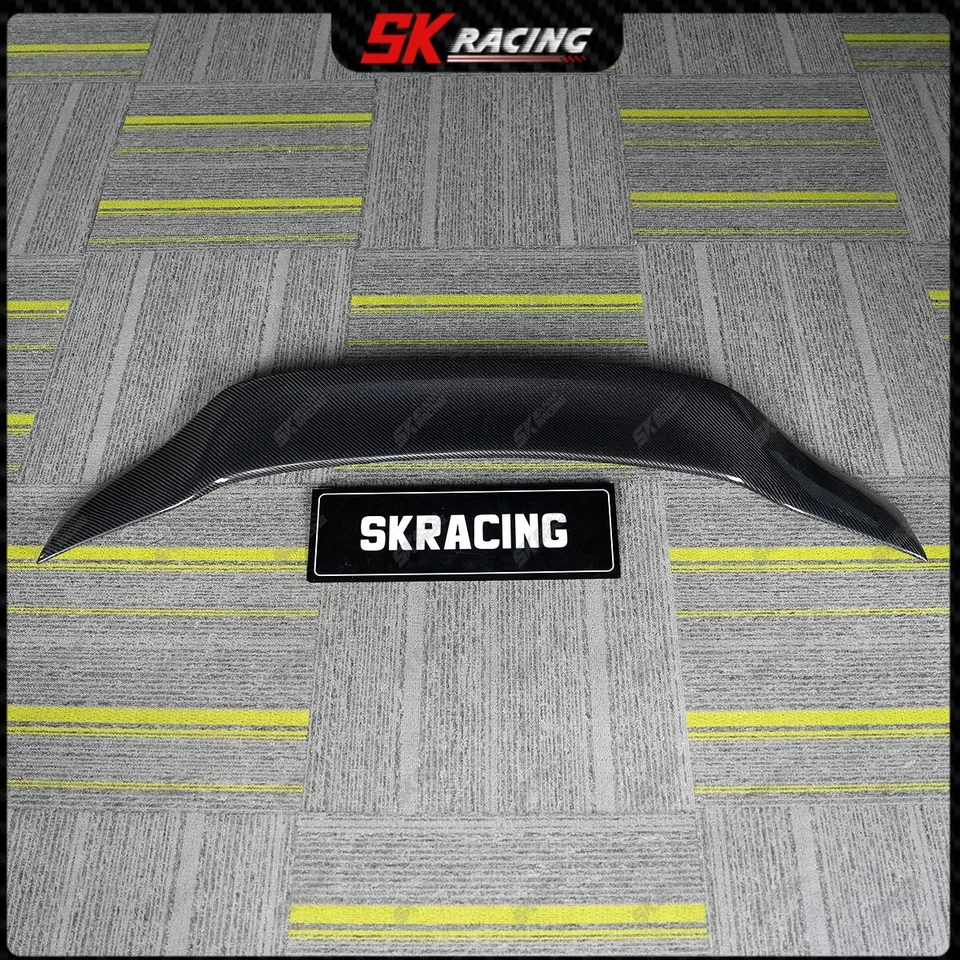 Alerón trasero negro brillante/fibra de carbono forjado para Jaguar XE XEL sedán 15-19 Foto 3 de 4