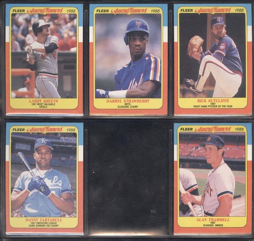 Tarjeta de béisbol Fleer Award Winners 1988 ver lista - Imagen 62 de 65