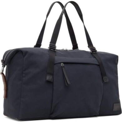 PAUL SMITH Navy Black Pockets Duffle Sports Bag Travel