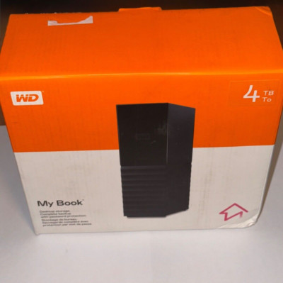 NEW!!! Western Digital My Book 4TB WDBBGB0040HBK-NESN Desktop Storage HDD