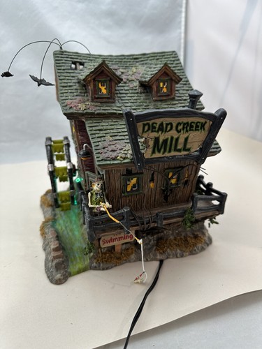 Department 56 Halloween Village Dead Creek Mill #56.54606 LE -Tested Works *Read - Picture 2 of 16