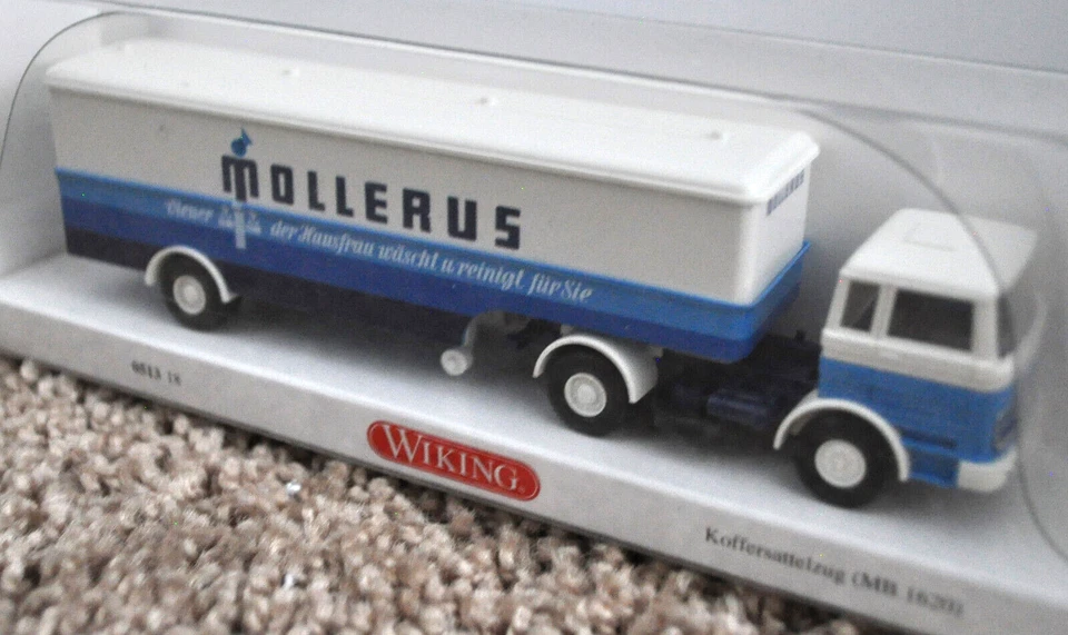Wiking 0513-18 - MB 1620 Truck/Trailer ("MOLLERUS") - NEW w/BOX - Image 2 of 4