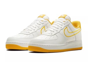 Détails Sur Nike Air Force 107 Aj7280 101 En Cuir Jaune Et Blanc Uk 11 Eu 46 Us 12 New Afficher Le Titre Dorigine