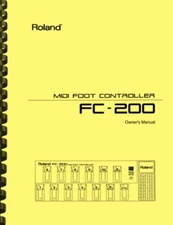Roland FC-200 MIDI Foot Controller OWNER'S MANUAL