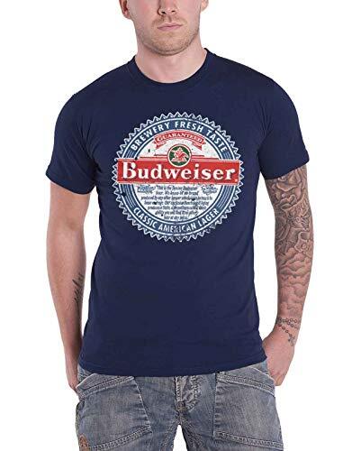 BEER - Budweiser American Lager - T-Shirt - (L) NUOVO
