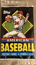1988 Topps UK Minis American Baseball Pack Tom Henke Blue Jays Ryne Sandberg Cub