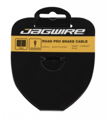 Jagwire Road Pro Slick Edelstahl poliert Fahrrad Bremszug 2000 mm