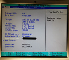 scheda madre intel xeon 3040 1.86 Ghz con alimentatore e 4 Gb di ram compresi